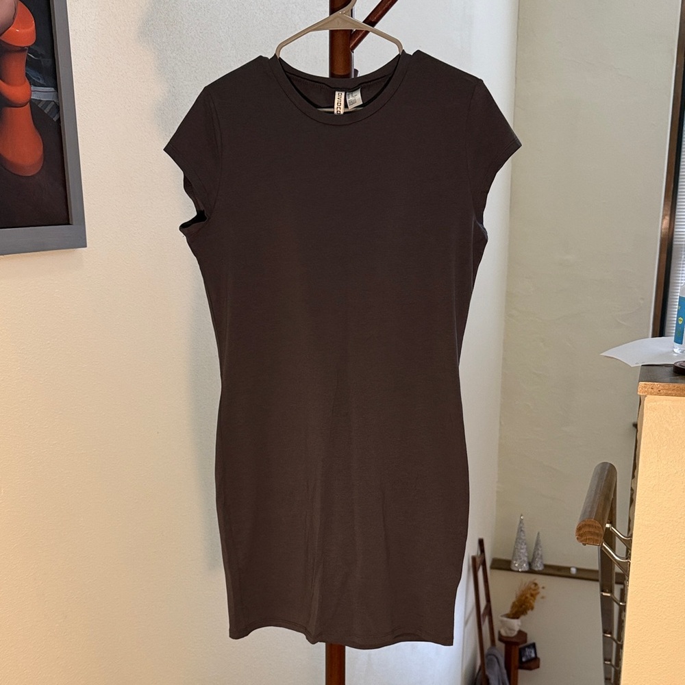 Gray Shirt Dress